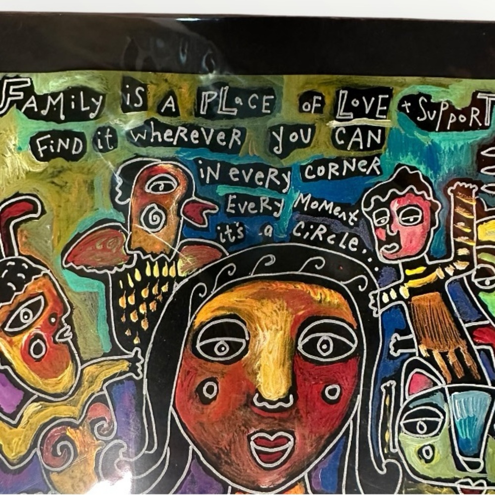 Family is a Place of Love” by Rokoko – 10x10 Square Reproduction Art Print - Picture 3 of 8